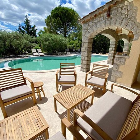Maison Pour 12P, Piscine A Debordement Chauffee D'Avril A Octobre Inclus Ruoms Extérieur photo