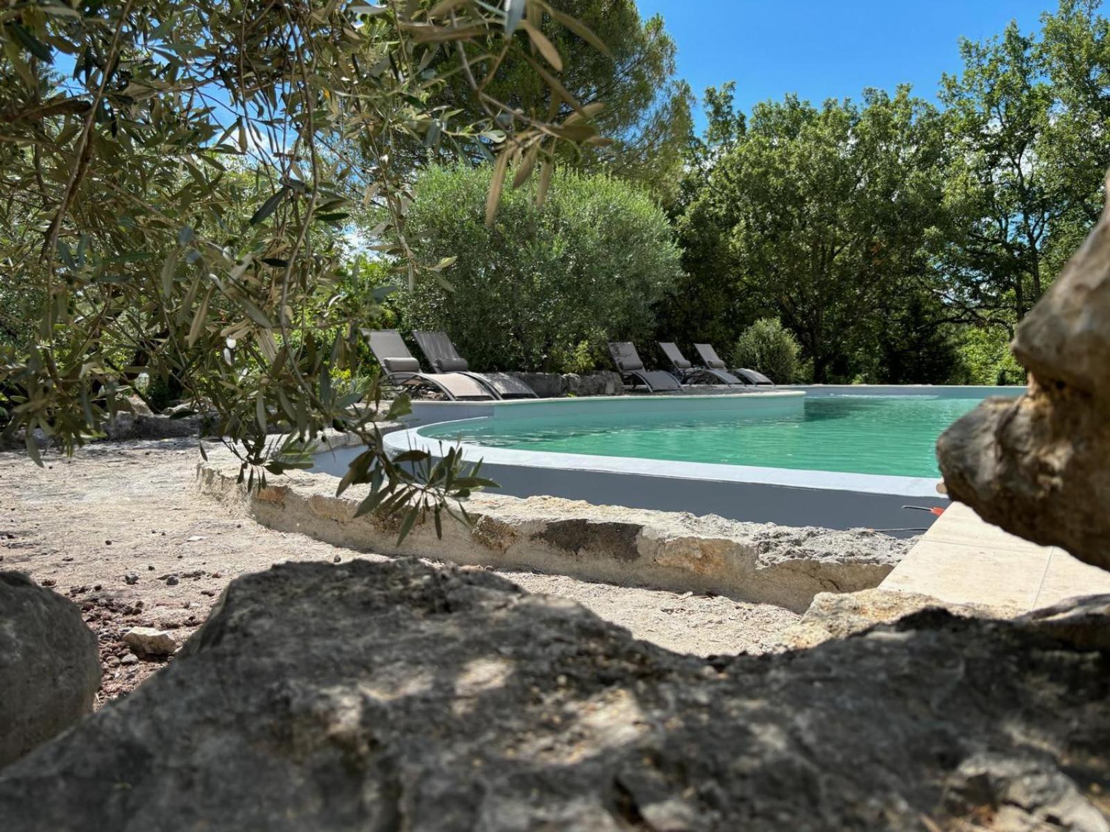 Maison Pour 12P, Piscine A Debordement Chauffee D'Avril A Octobre Inclus Ruoms Extérieur photo